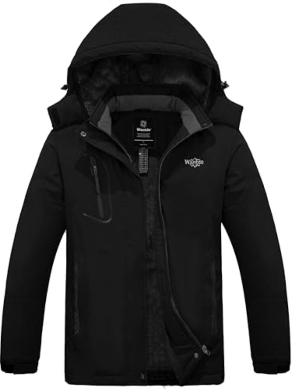 Wantdo Women's Winter Ski Jacket Hooded Waterproof Windproof Coat